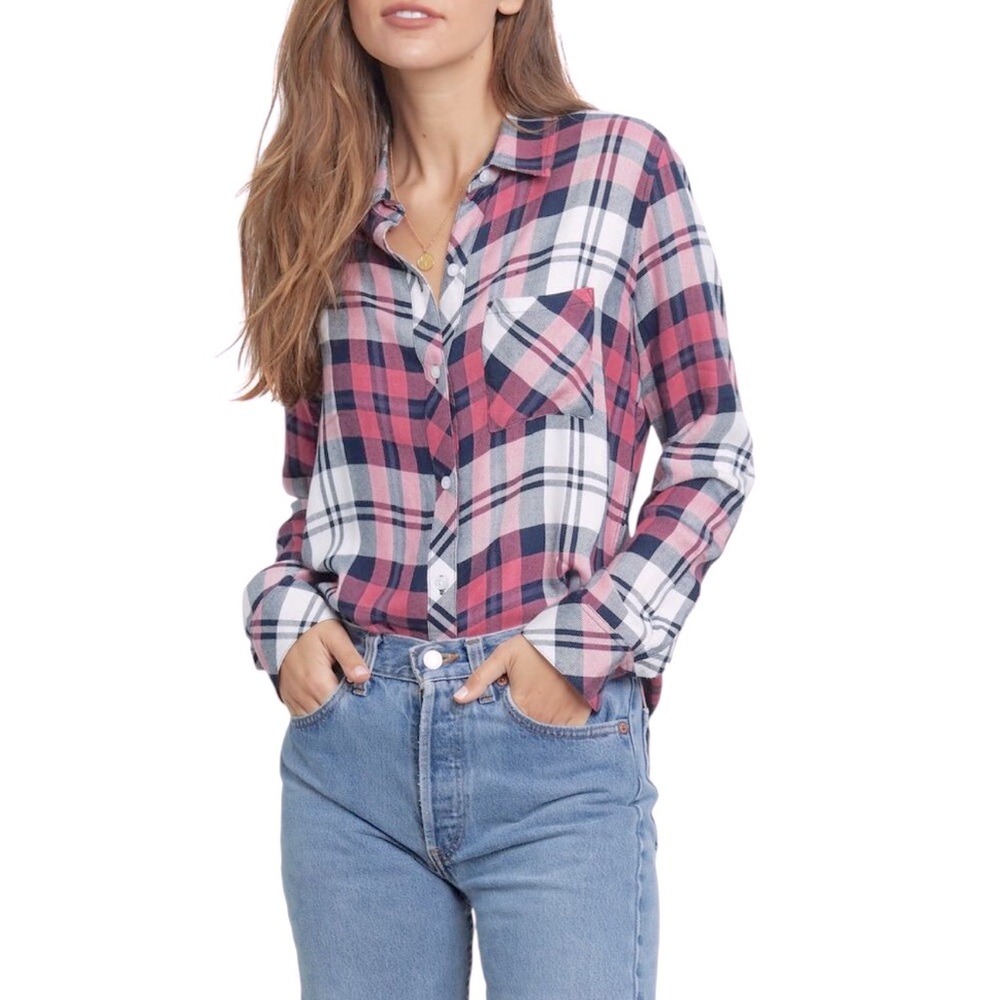 Rails Hunter Plaid Button Down Top